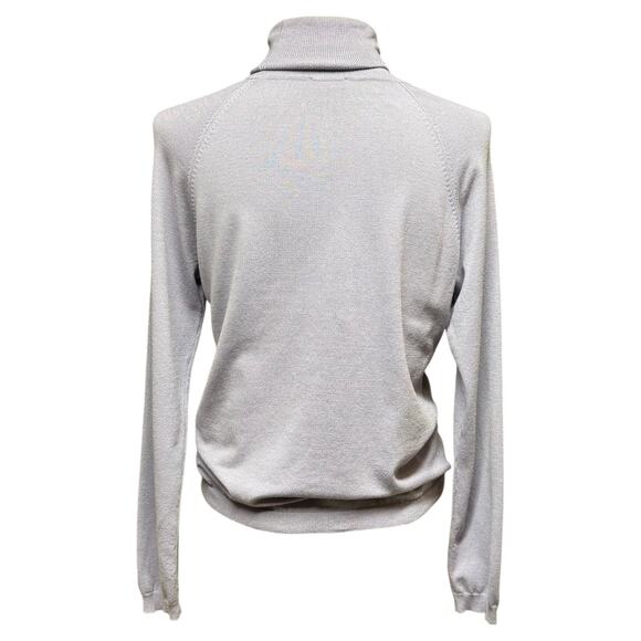 Talbots Ribbed Turtleneck Sweater Lavender Large - Picture 4 of 5